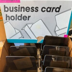 Black Business Card Holder